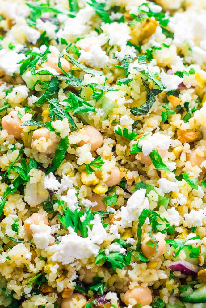 Close up of Jennifer Aniston salad