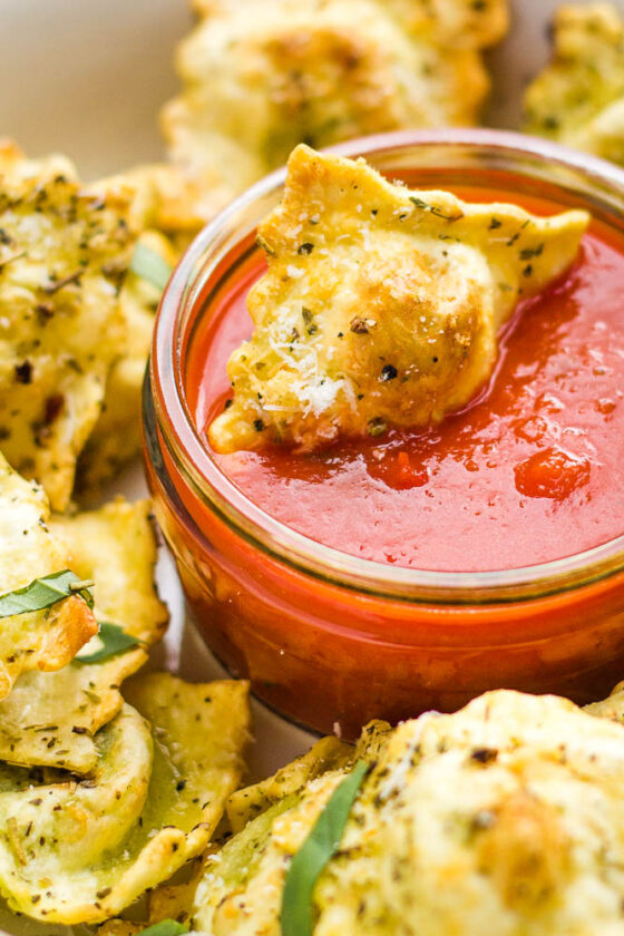 Air Fryer Ravioli (without breading) Happy Veggie Kitchen