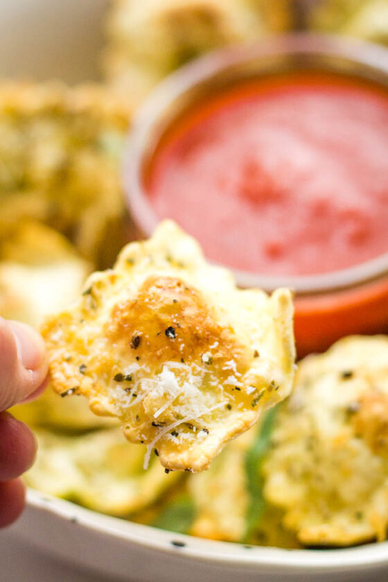 Air Fryer Ravioli (without breading) Happy Veggie Kitchen