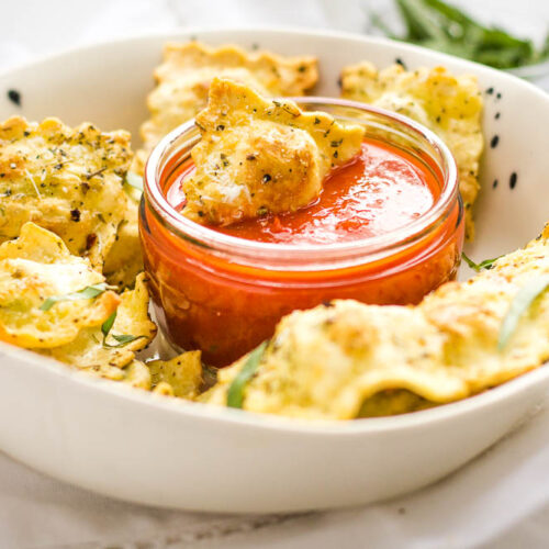Air Fryer Ravioli (without breading) Happy Veggie Kitchen