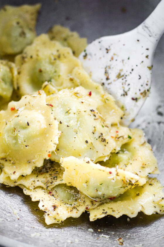 Air Fryer Ravioli (without breading) Happy Veggie Kitchen