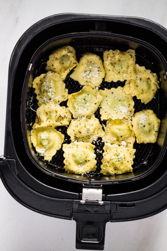 Air Fryer Ravioli (without breading) Happy Veggie Kitchen