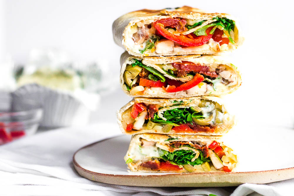 Toasted Wraps with Boursin & Veggies Happy Veggie Kitchen