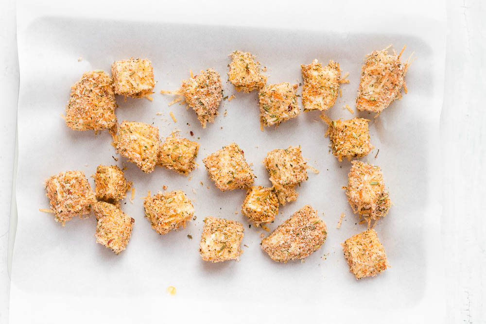 Spaghetti with Breaded Halloumi Balls Happy Veggie Kitchen