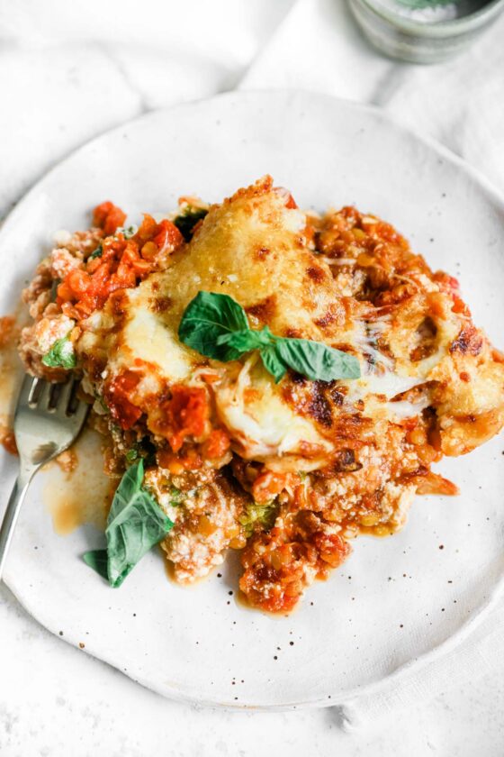 Vegetarian Cabbage Lasagna with Red Lentil Sauce Happy Veggie Kitchen