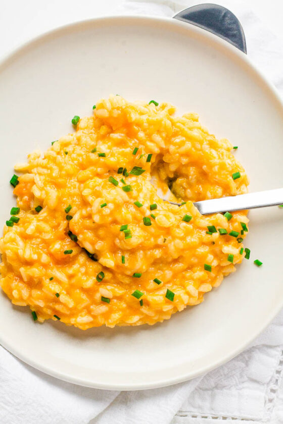 Cheesy Sweet Potato Risotto for Kids Happy Veggie Kitchen