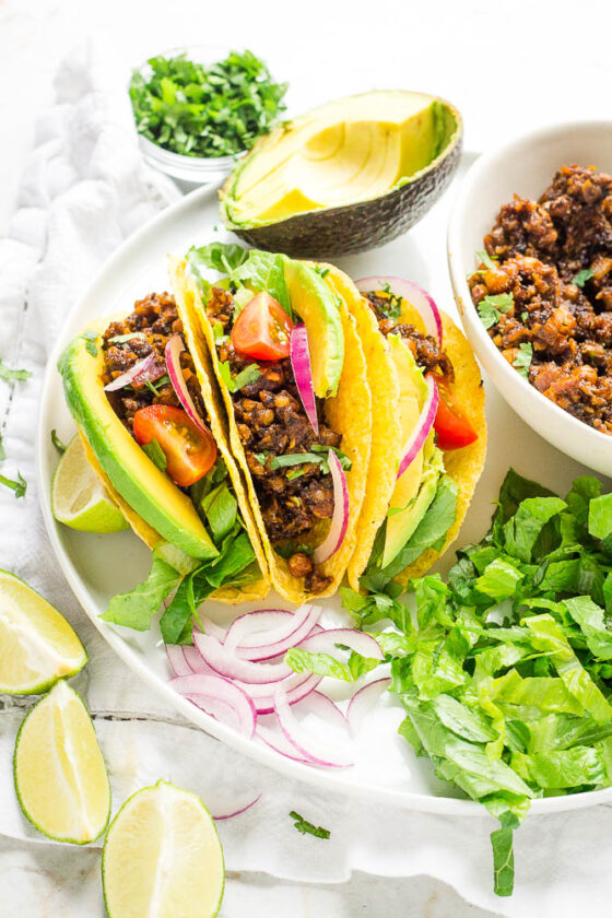 Easy Vegan Taco Meat (4 Ingredients!) - Happy Veggie Kitchen