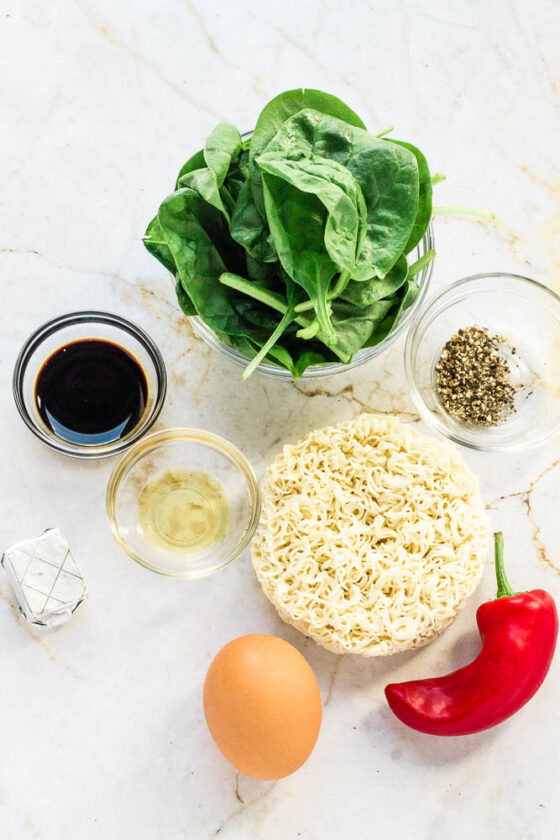 10 Minute Spinach Ramen Happy Veggie Kitchen