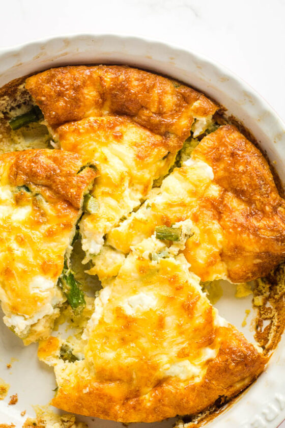 Crustless Asparagus Quiche with Goat Cheese Happy Veggie Kitchen