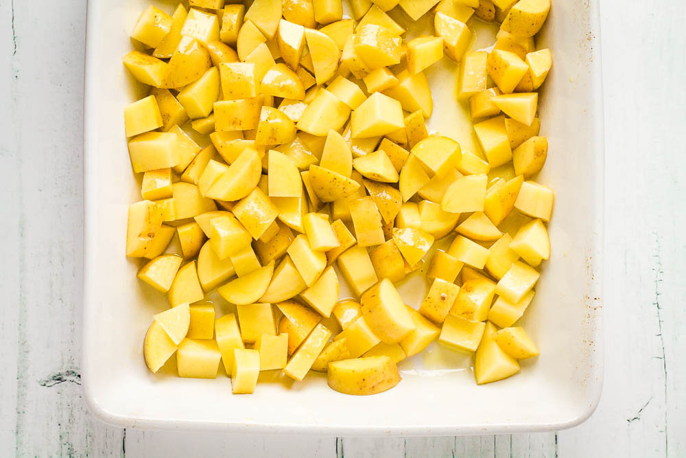 Cheesy Veggie Potato Bake - Happy Veggie Kitchen