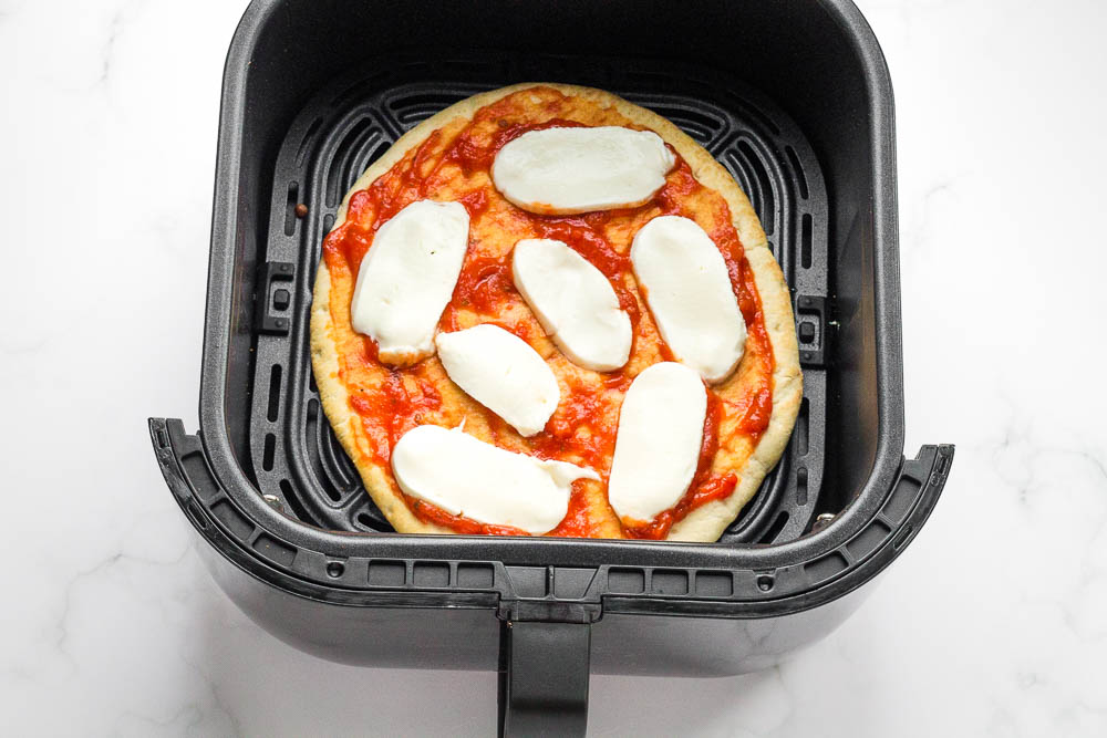 Making Air Fryer Pizzas with Premade Crust Happy Veggie Kitchen