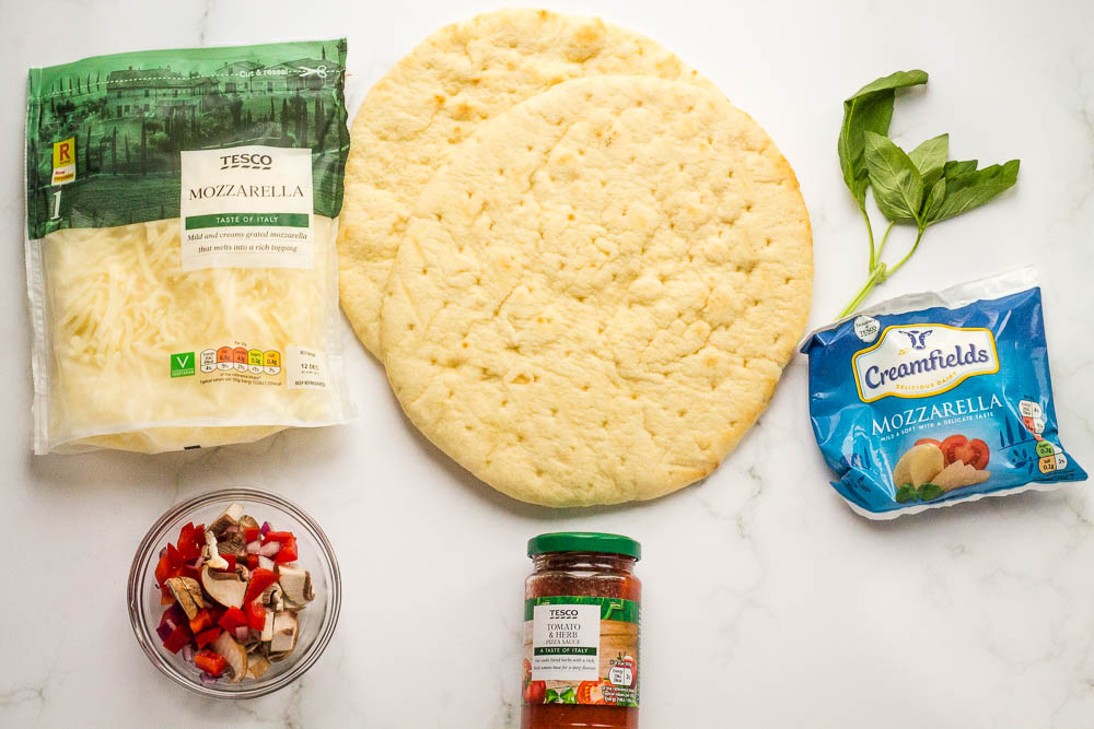 Making Air Fryer Pizzas with Premade Crust Happy Veggie Kitchen