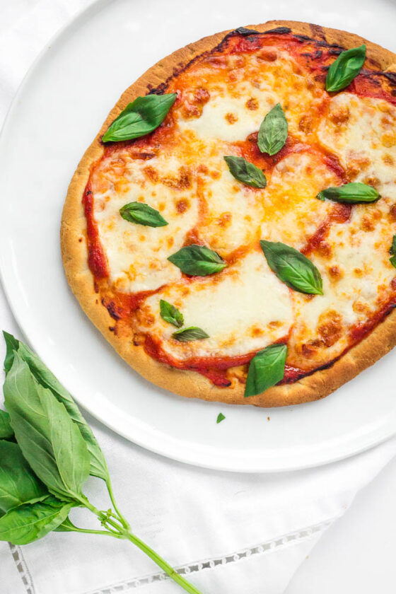 Making Air Fryer Pizzas with Premade Crust Happy Veggie Kitchen