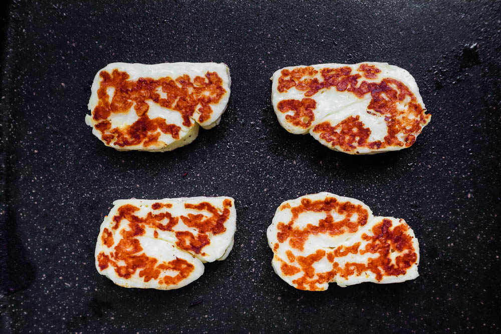 Halloumi Pesto Pasta Happy Veggie Kitchen