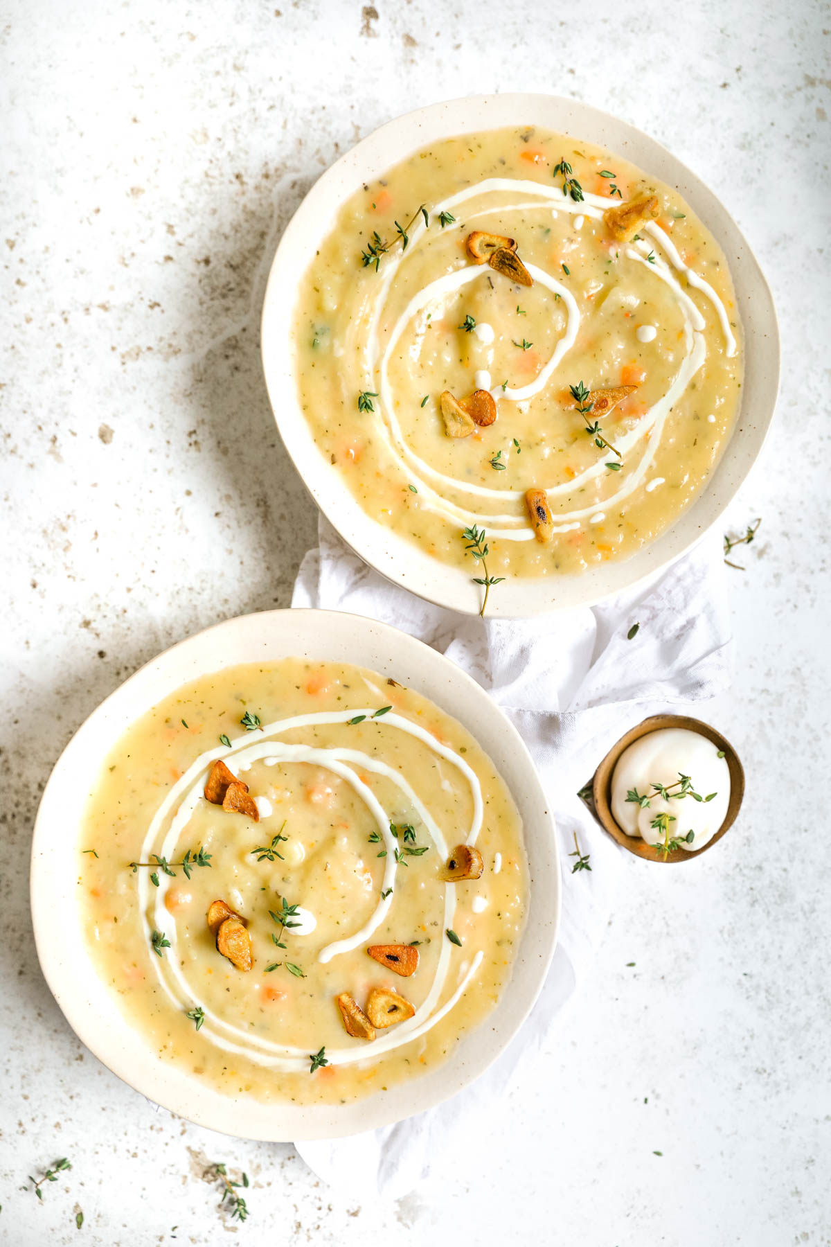 The Best Vegetarian Potato Soup Happy Veggie Kitchen
