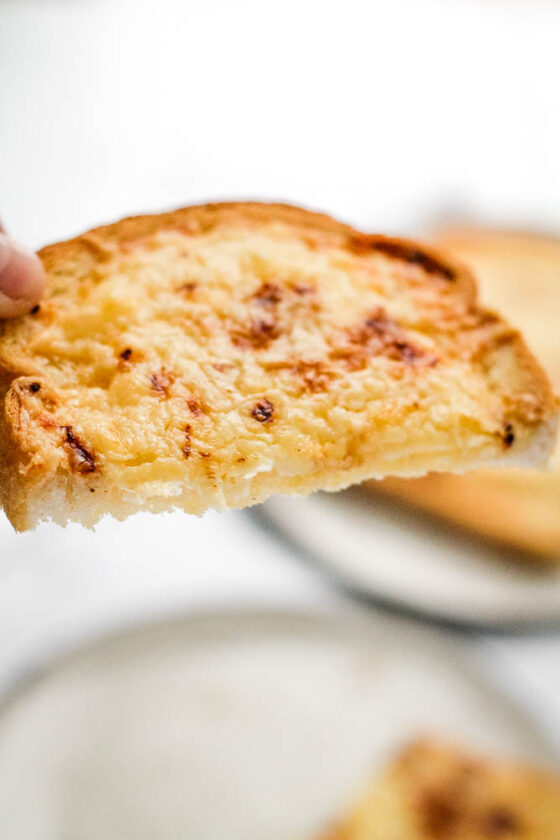 Air Fryer Cheese on Toast Happy Veggie Kitchen