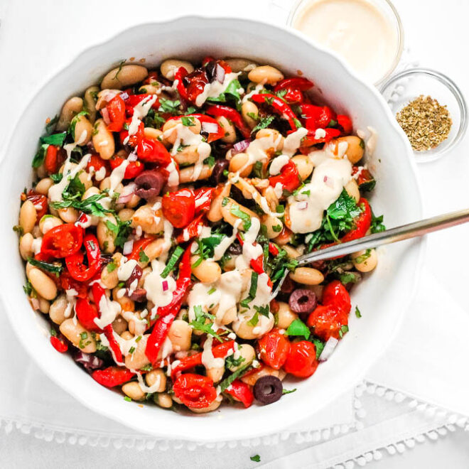Warm Butter Bean Salad Happy Veggie Kitchen