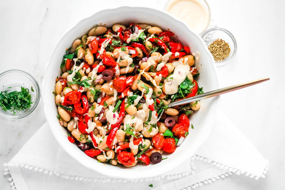 Warm Butter Bean Salad Happy Veggie Kitchen