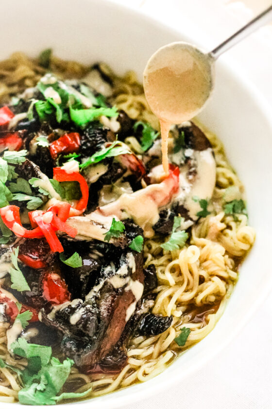 Roasted Mushroom Noodle Soup Happy Veggie Kitchen