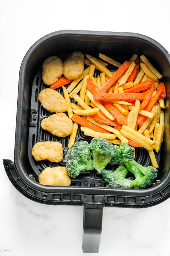 Air Fryer Kids Meal Boxes with Quorn Crispy Nuggets Happy Veggie Kitchen