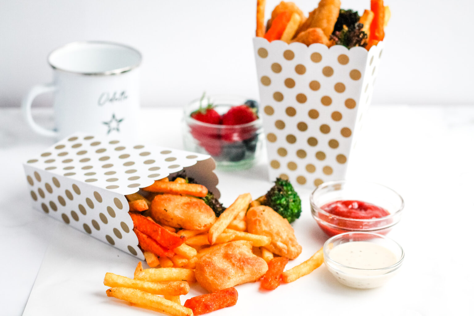 Air Fryer Kids Meal Boxes with Quorn Crispy Nuggets Happy Veggie Kitchen
