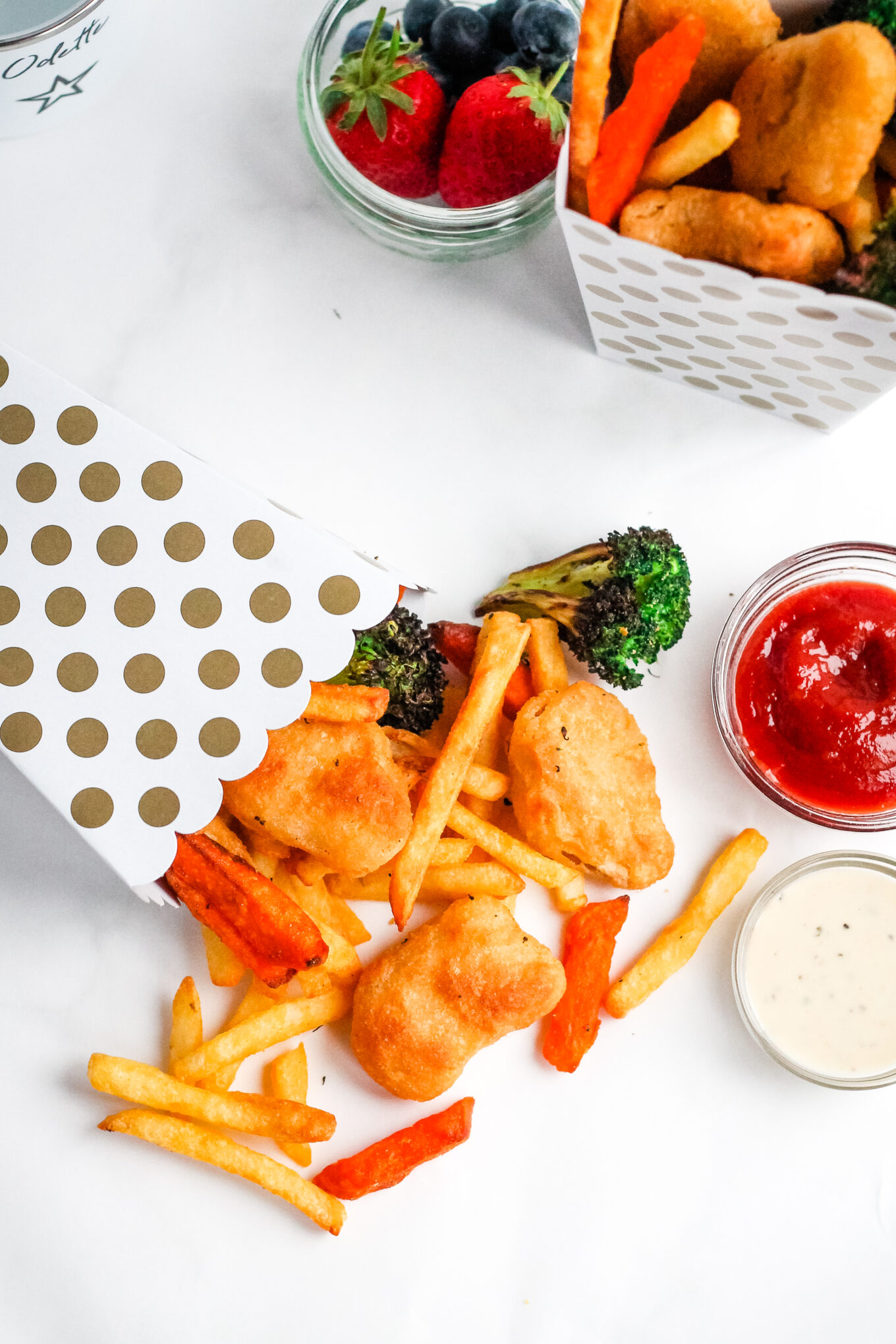 Air Fryer Kids Meal Boxes with Quorn Crispy Nuggets Happy Veggie Kitchen