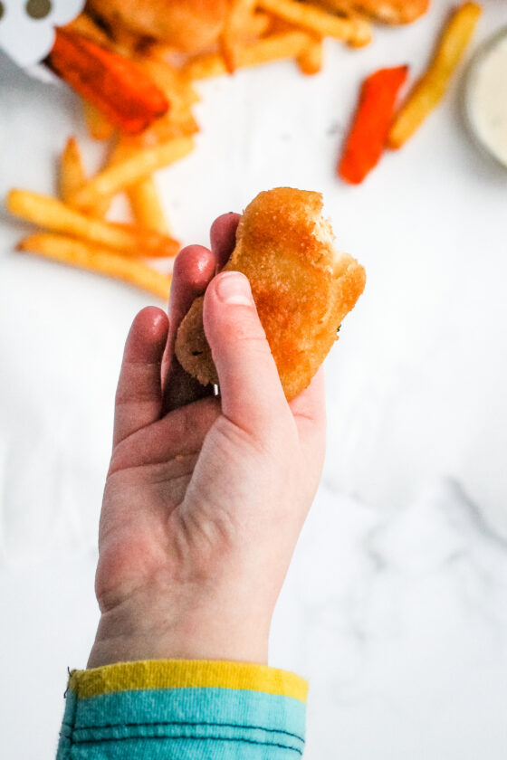 Air Fryer Kids Meal Boxes with Quorn Crispy Nuggets Happy Veggie Kitchen