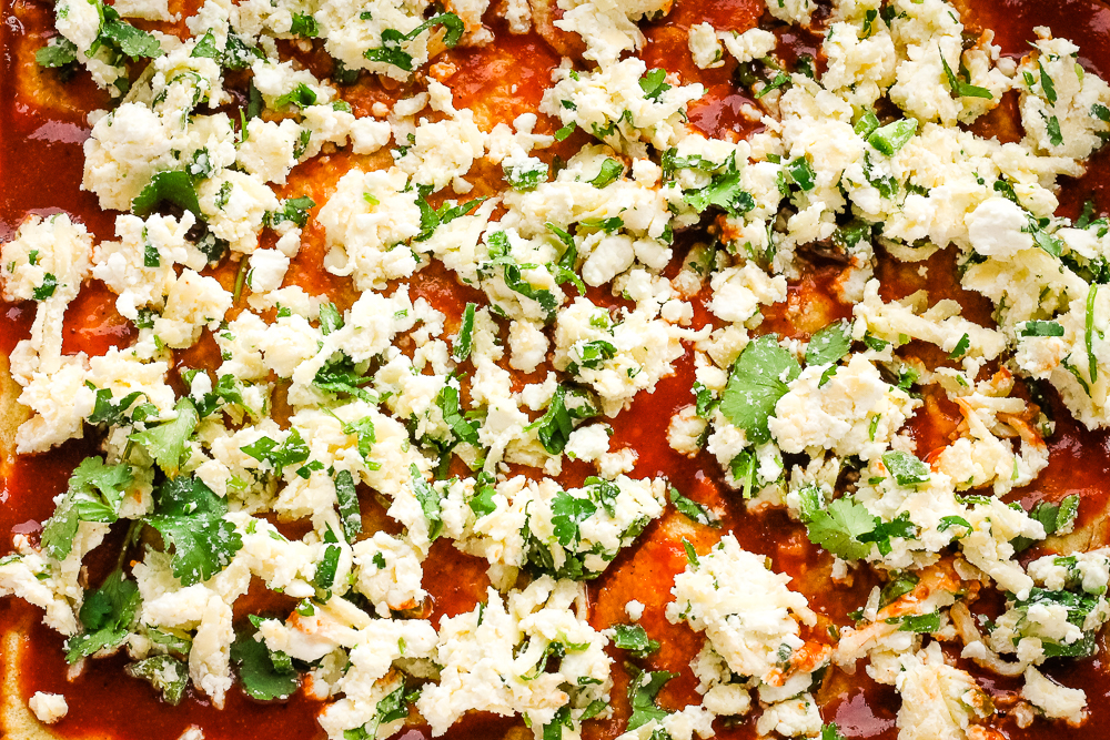 Four Cheese Enchilada Casserole Happy Veggie Kitchen