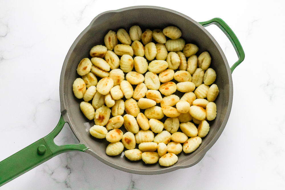 Easy One Pan Kale Gnocchi Happy Veggie Kitchen