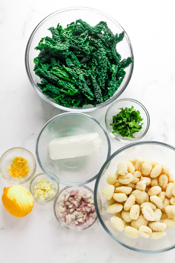 Easy One Pan Kale Gnocchi Happy Veggie Kitchen