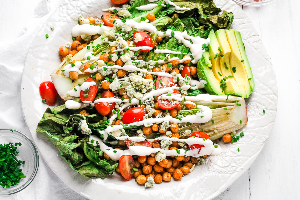 Air Fryer Romaine Salad Happy Veggie Kitchen
