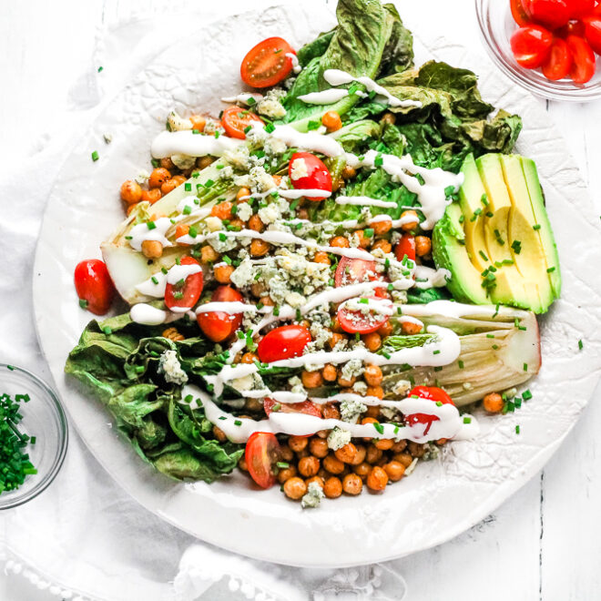 Air Fryer Romaine Salad Happy Veggie Kitchen