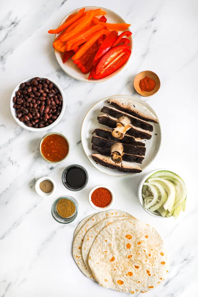 Black Bean Fajitas with Sweet Chili Sauce Happy Veggie Kitchen