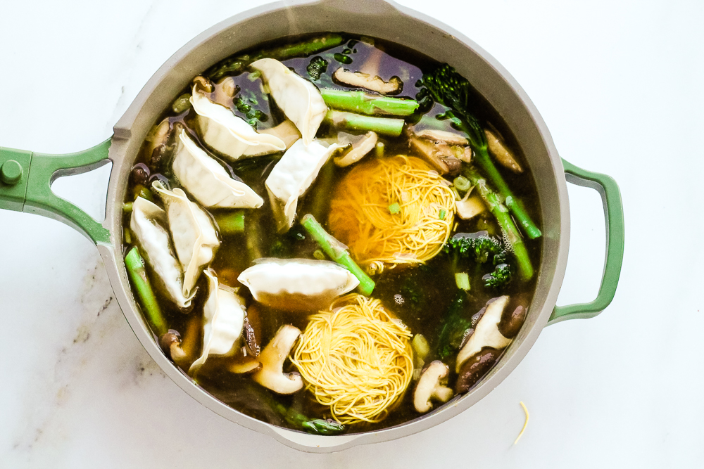 Veggie Gyoza Dumpling Noodle Soup Happy Veggie Kitchen