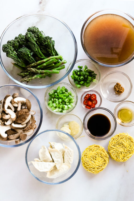 Veggie Gyoza Dumpling Noodle Soup Happy Veggie Kitchen