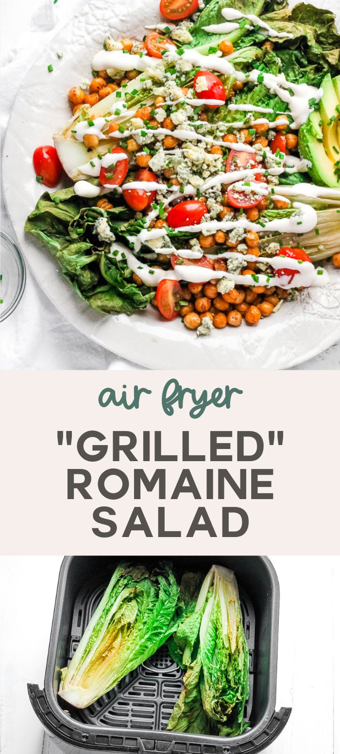 Air Fryer Romaine Salad Happy Veggie Kitchen