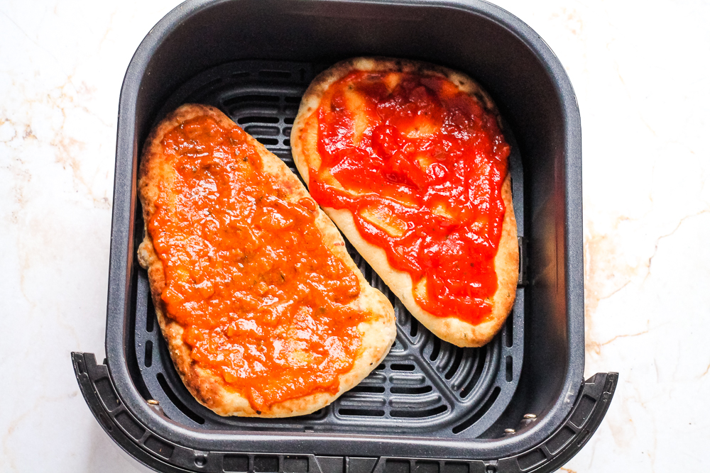Air Fryer Naan Pizza Happy Veggie Kitchen