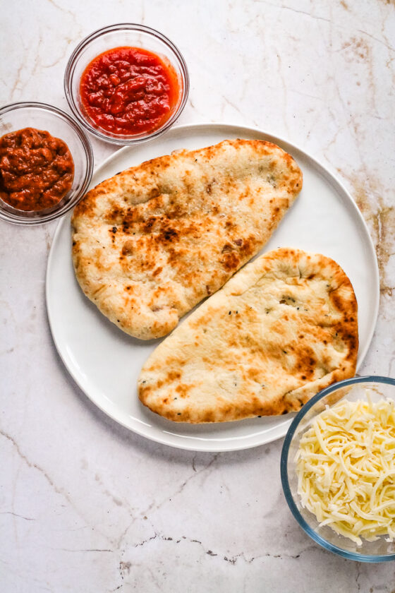 Air Fryer Naan Pizza Happy Veggie Kitchen