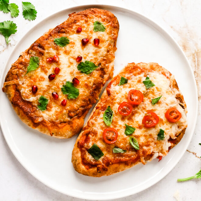 Air Fryer Naan Pizza Happy Veggie Kitchen