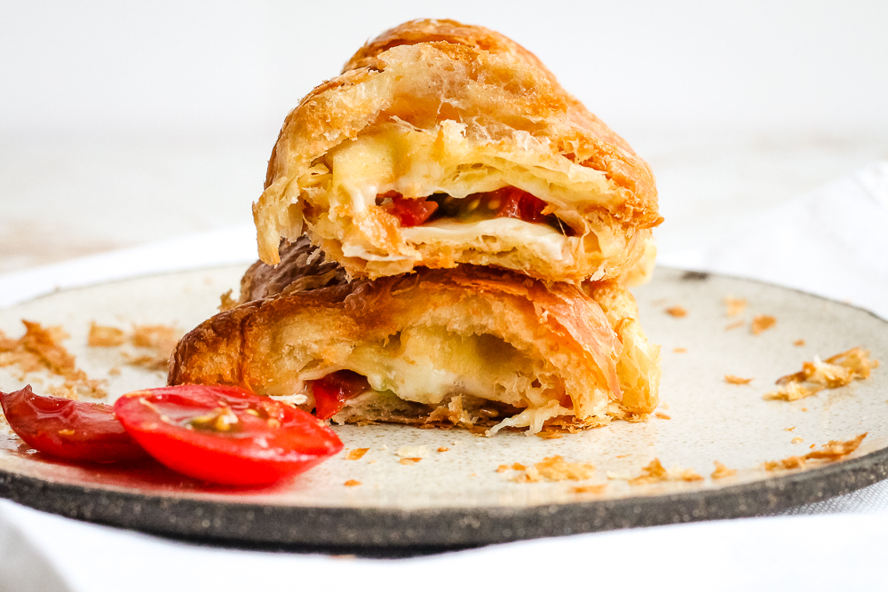 Air Fryer Croissant Sandwiches Happy Veggie Kitchen