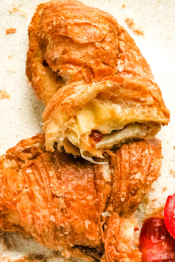 Air Fryer Croissant Sandwiches Happy Veggie Kitchen