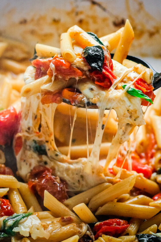 Tik Tok Pasta with Mozzarella Happy Veggie Kitchen