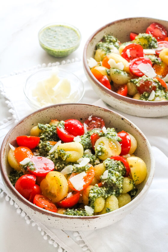 Air Fryer Gnocchi with Pesto Happy Veggie Kitchen