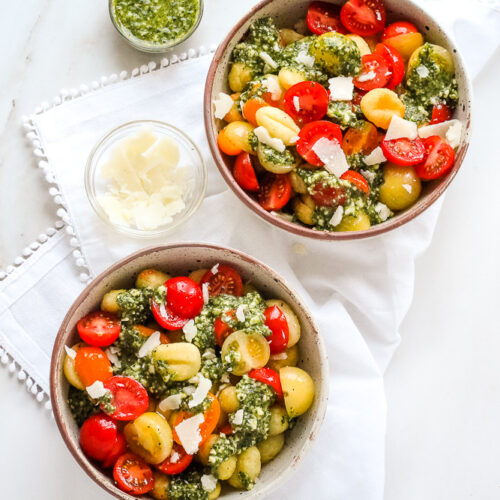 Air Fryer Gnocchi with Pesto Happy Veggie Kitchen