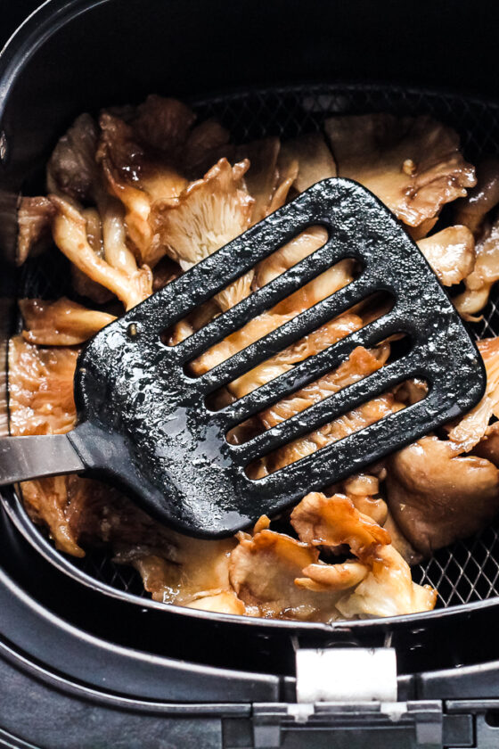 Air Fryer Oyster Mushroom Steaks Happy Veggie Kitchen