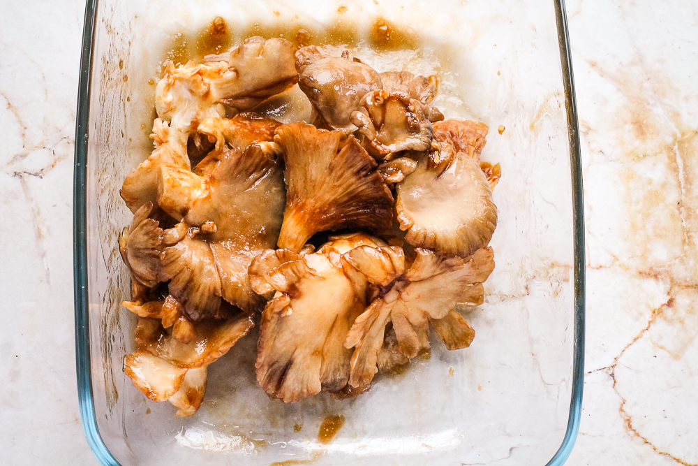 Air Fryer Oyster Mushroom Steaks Happy Veggie Kitchen