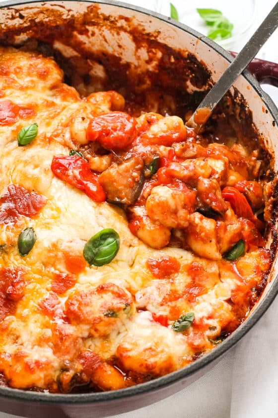 Veggie Halloumi Gnocchi Bake Happy Veggie Kitchen