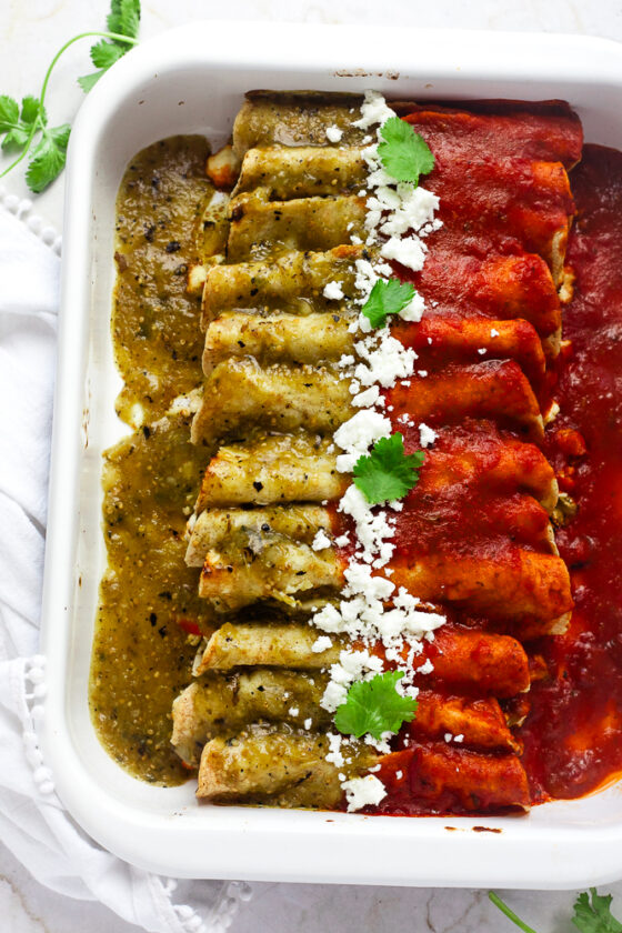 Easy Christmas Enchiladas Happy Veggie Kitchen