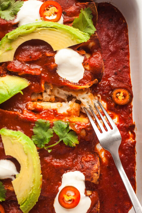 Halloumi Enchiladas Happy Veggie Kitchen