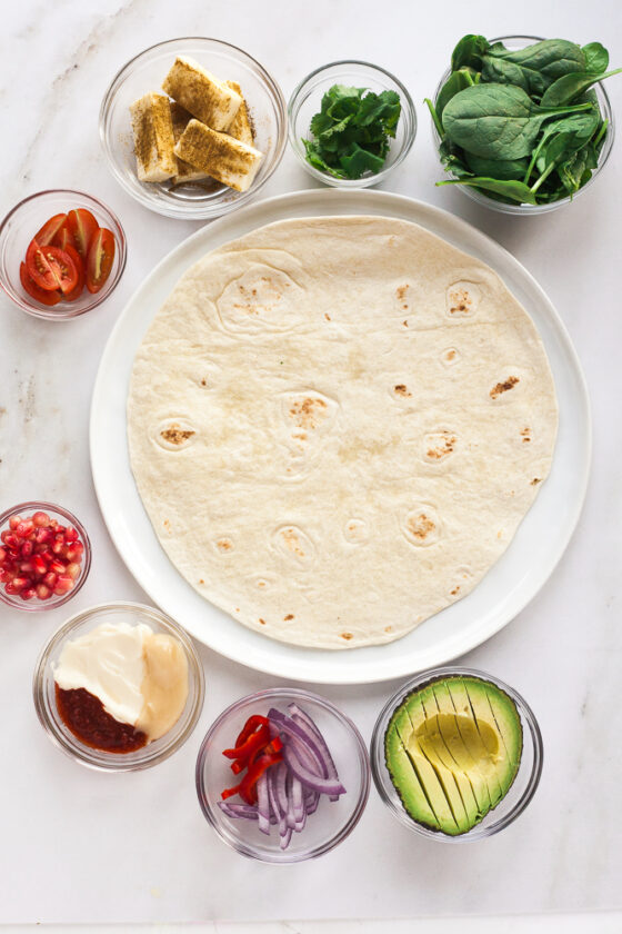 Paneer Wraps with Spiced Honey Mayo Happy Veggie Kitchen